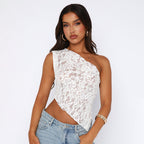 Elvira | One-Shoulder Blonde Top