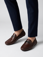 Marco | Men's Loafers in Leather Look with Metal Buckle