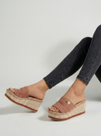 Solena | Plateau Slippers Med Flettet Sål