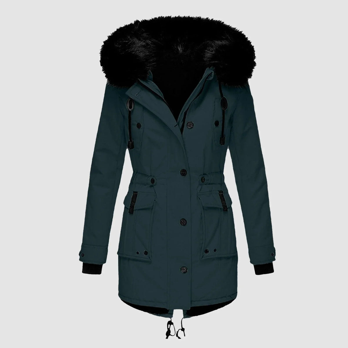 Vela | Dame Parka Med Pelskant
