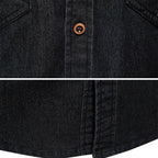Rafael | Denimskjorte til Herrer | Slim Fit i Westernstil i Sort eller Blå