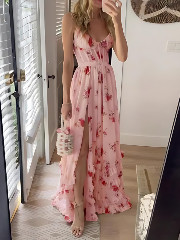 Floriena | Sukienka maxi w kwiaty