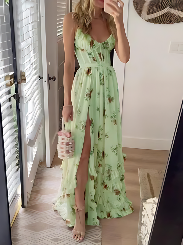Floriena | Sukienka maxi w kwiaty