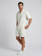 Sven | Waffle Knit Polo and Shorts Set for Men