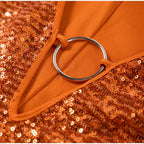 Zafira| Mini-robe à paillettes avec col en V profond et manches évasées
