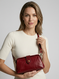 Sigrid | Vintage Crossbody Tas I Læderlook Med Magnetlukning
