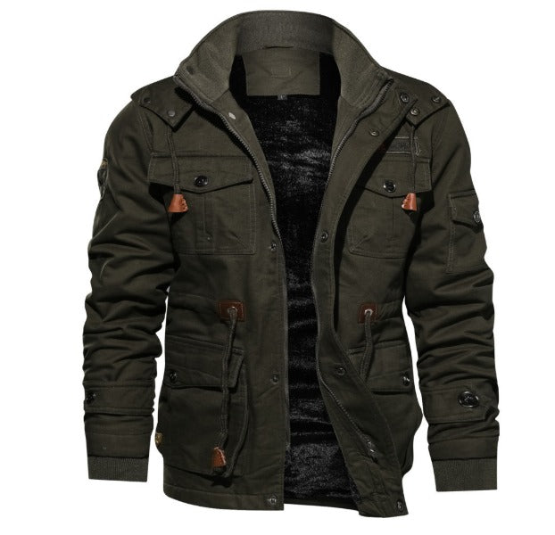 Viktor™ | Herrer Vindafvisende Camo Jakke med Fleecefor for Optimal Beskyttelse