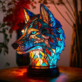 Aurora | Stained glass table lamp with animal motif