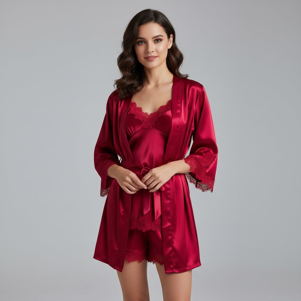 Selene | Satin Nattøjssæt
