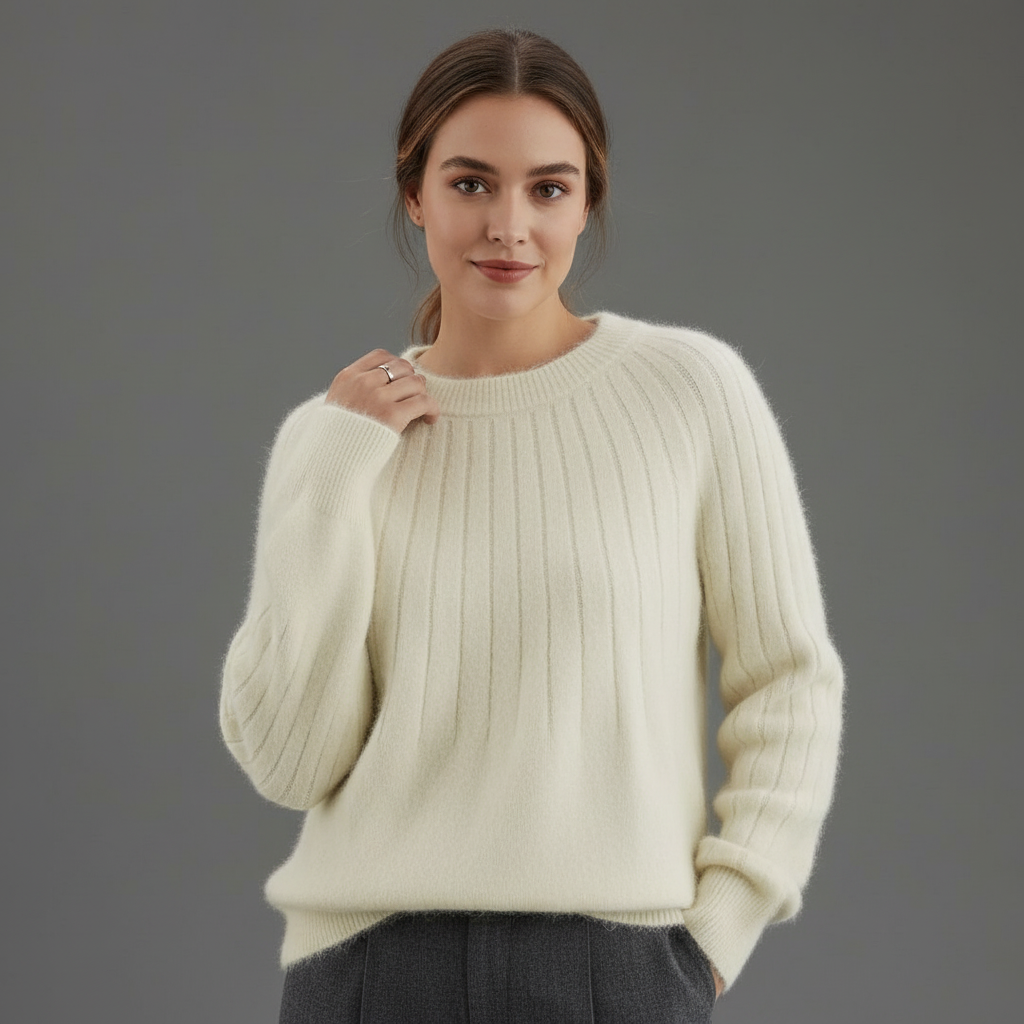 Elara | Ribstrikket Sweater