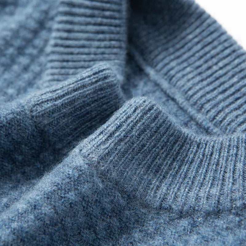 Adrian | Men's wool sweater with graduated stripes