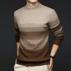 Adrian | Men's wool sweater with graduated stripes