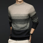 Adrian | Men's wool sweater with graduated stripes