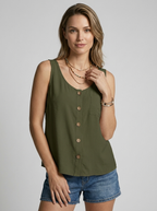 Zafira | Boho Tanktop med Knapdetaljer