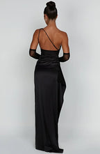 Alessia | One-Shoulder Satin Kjole