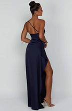 Alessia | One-Shoulder Satin Kjole