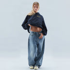 Avery | Unisex oversized hættetrøje med rygprint