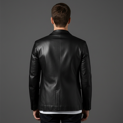 Lucenzo | Læder Blazer