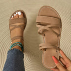Elanora | Flade Sandaler med Elastiske Remme