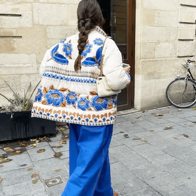 Althea | Let Vatteret Jakke Med Blomsterprint