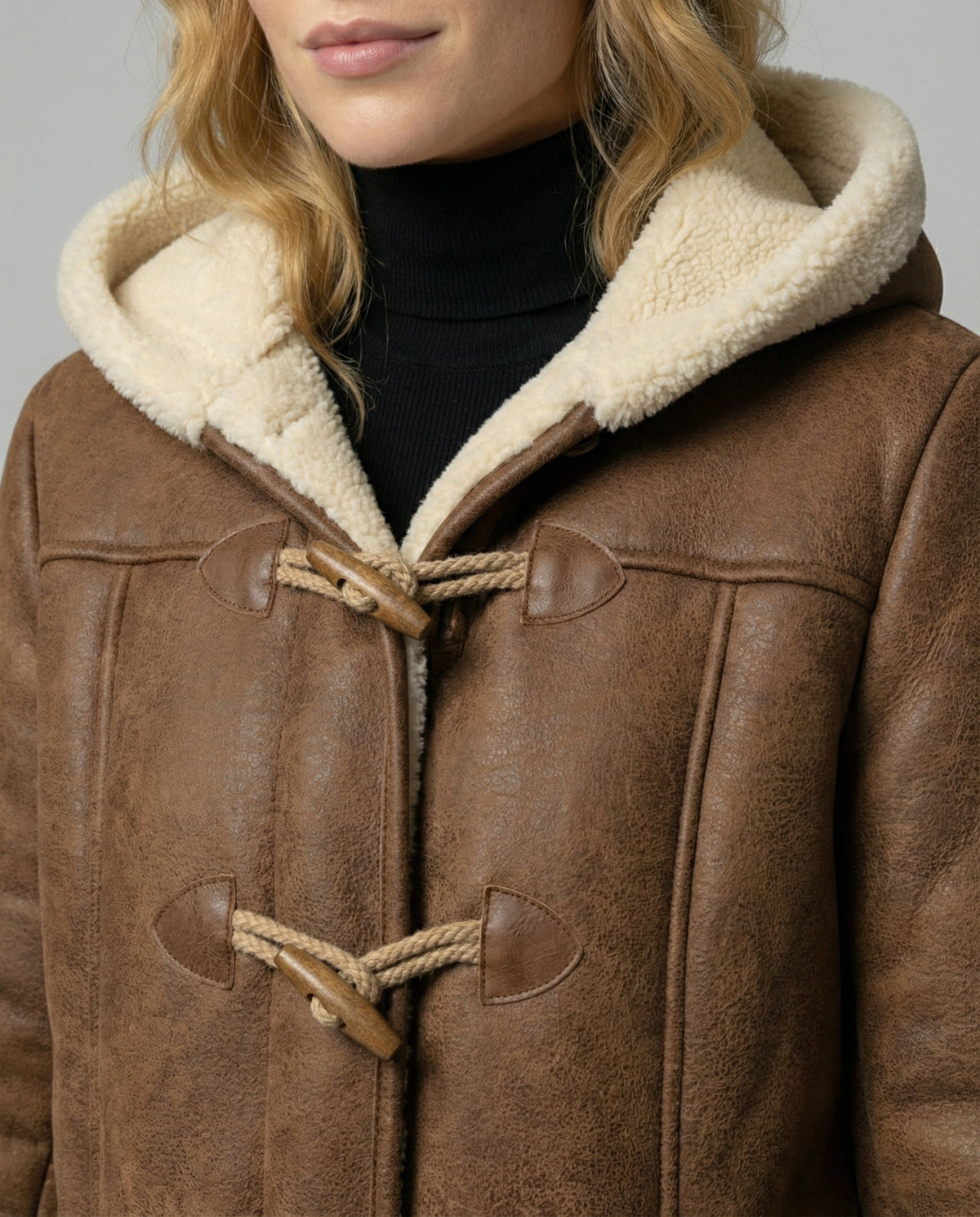 Colette | Women's winter coat with hood and teddy lining