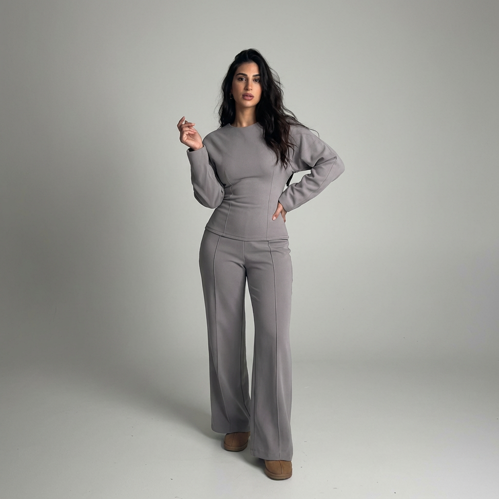Solenne | Ensemble deux pièces pull et pantalon