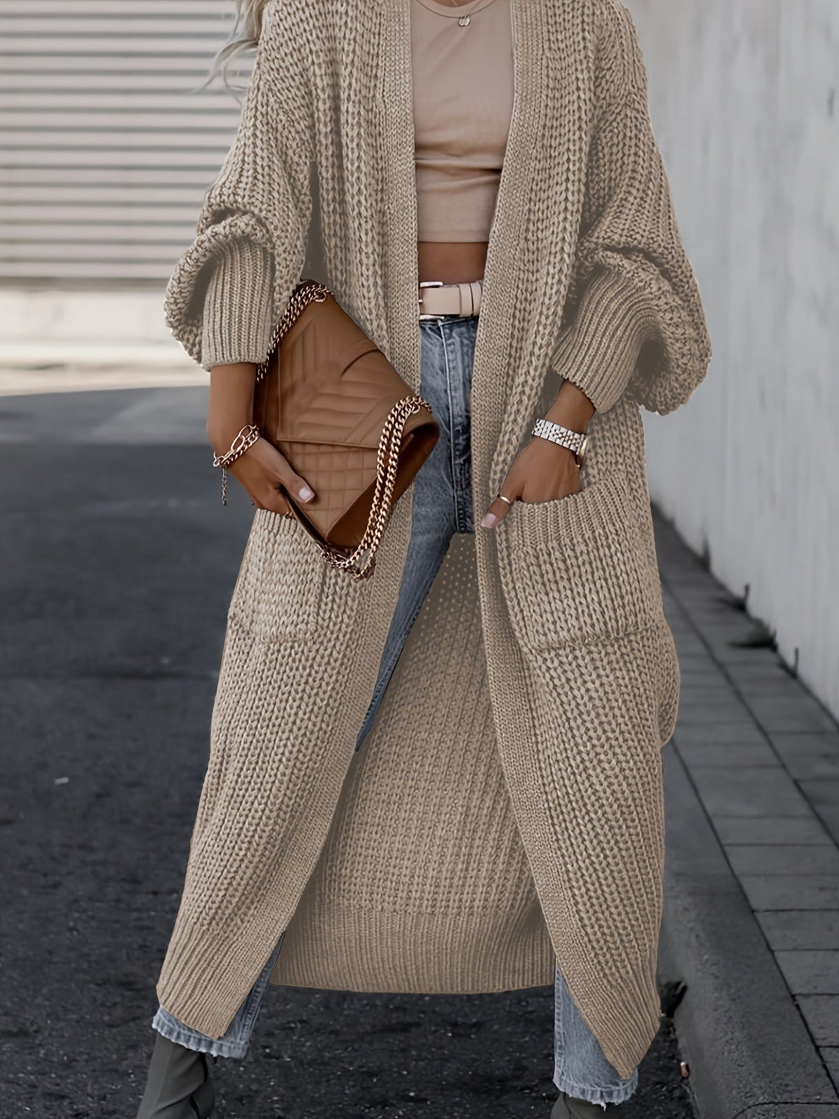 Amara | Lang Strikket Cardigan