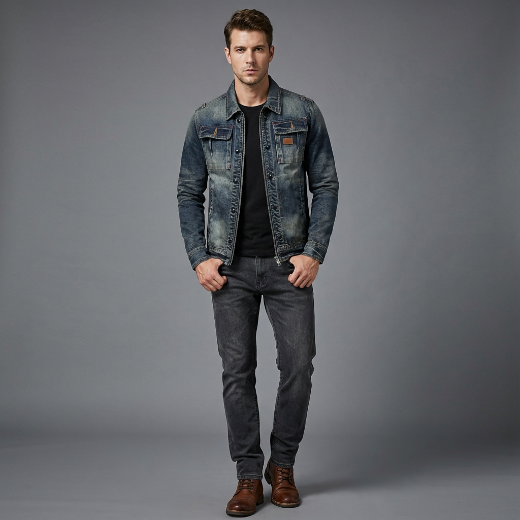 Clark | Giacca di jeans retrò