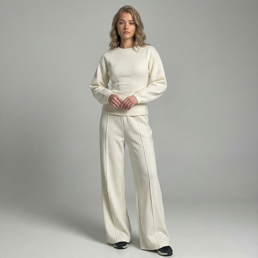 Solenne | Ensemble deux pièces pull et pantalon