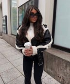 Alvéra | Shearling Bikerjakke