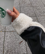 Alvéra | Shearling Bikerjakke