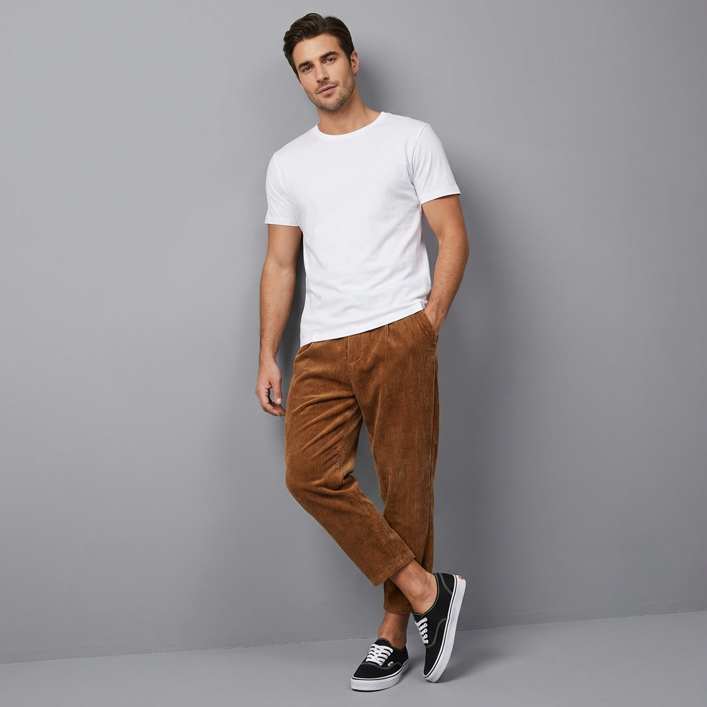 Gio | Pantaloni ampi in velluto