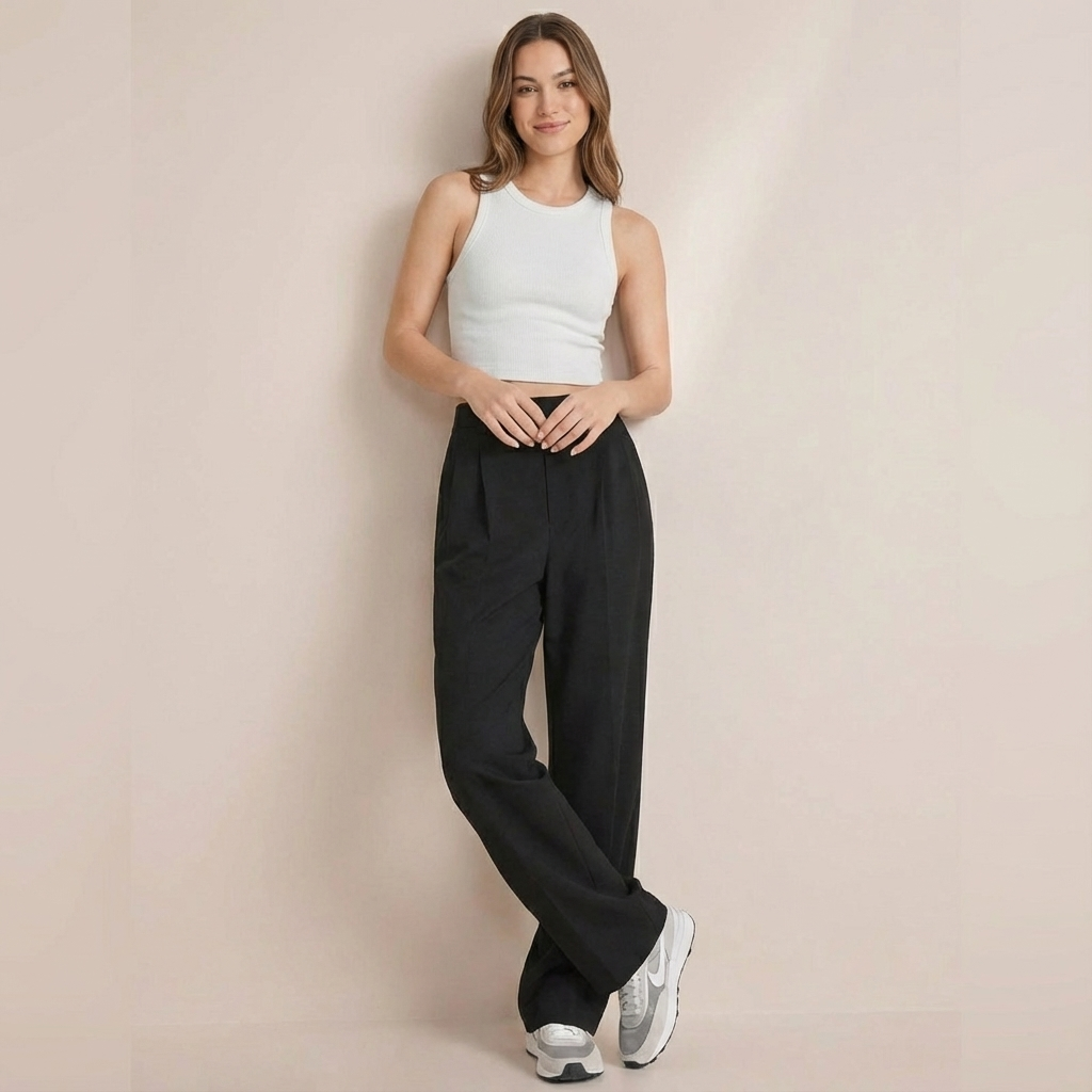Elinor|Pantaloni a Gamba Larga