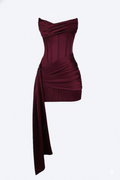 Elodie | Women's strapless party dress with corset look