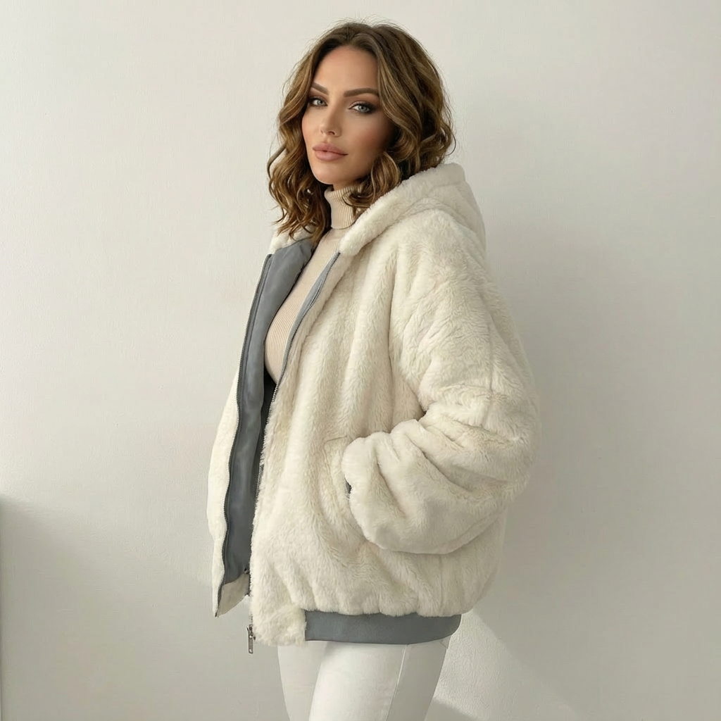 Luna | Bomber reversibile in teddy