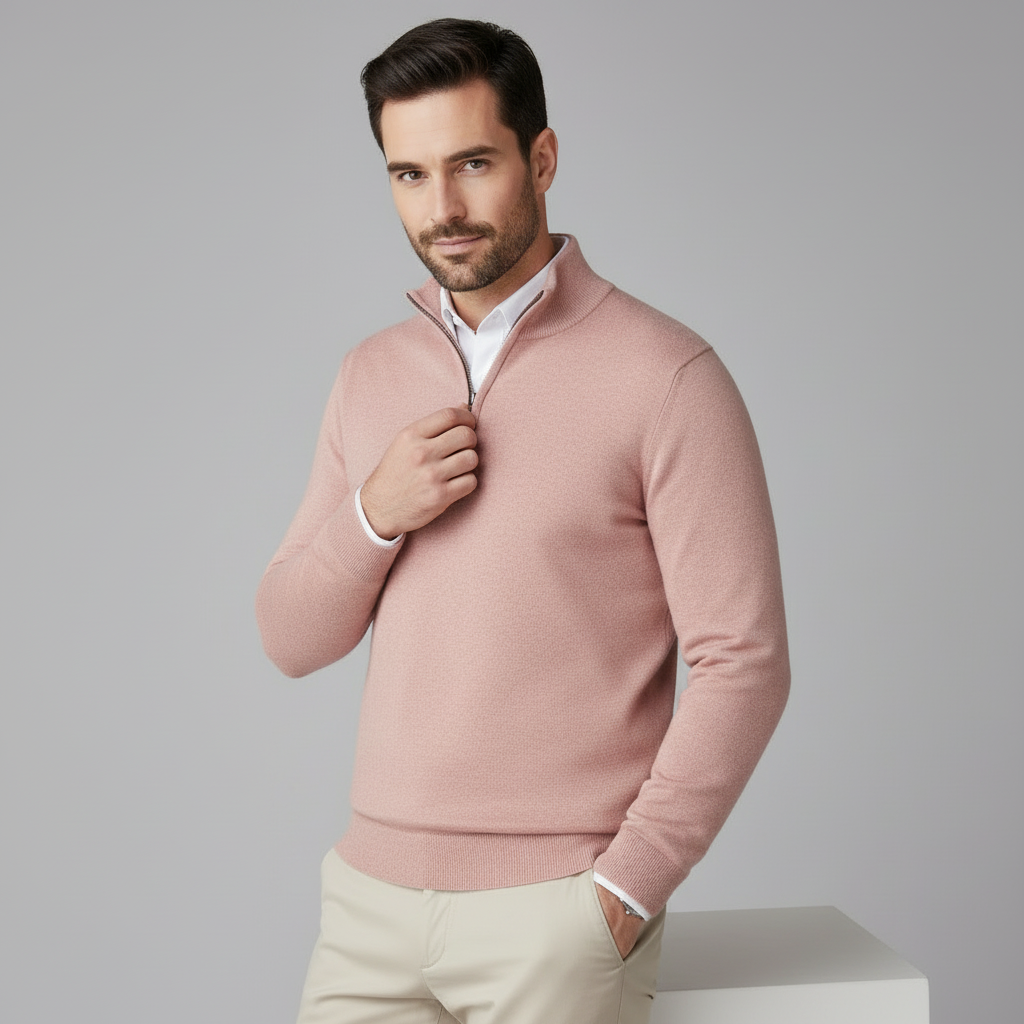 Armand|Maglione con Mezza Cerniera
