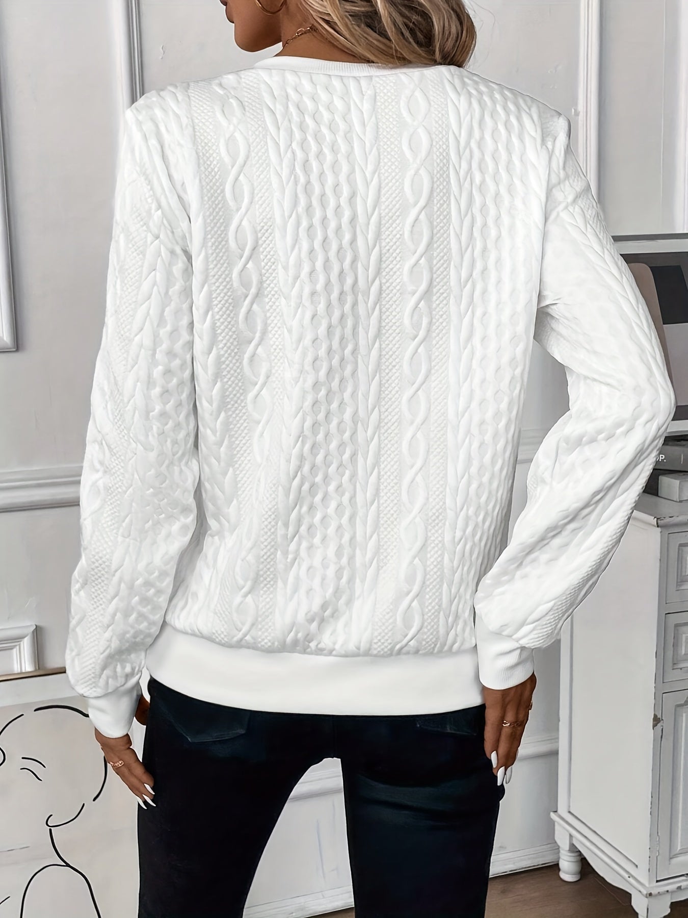Éliane | Maglione a trecce da donna