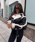 Alvéra | Shearling Bikerjakke