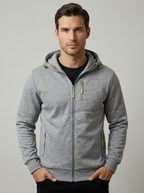 Axel | Herre Hoodie Med Lynlås Og Hætte