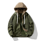 Nicolai | Men's corduroy jacket with hood and zipper