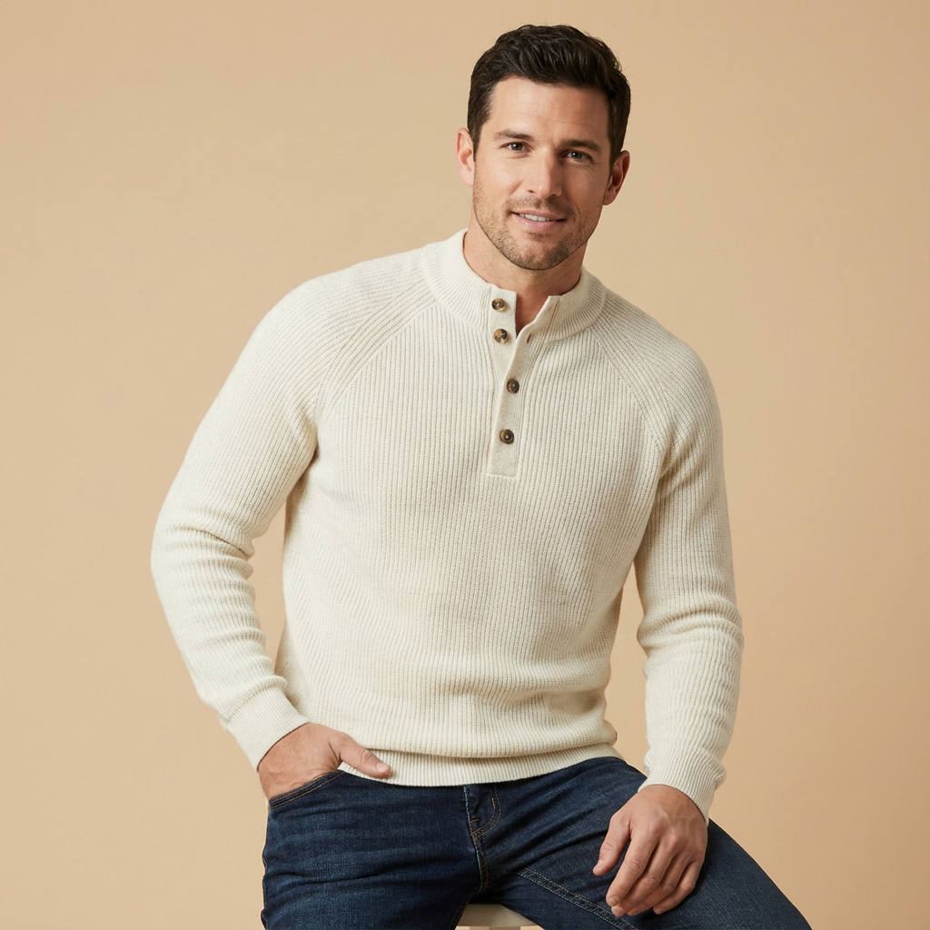Armand | Sweter z guzikami