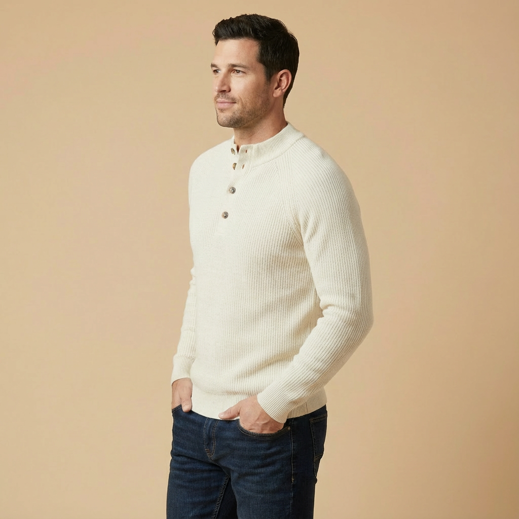 Armand | Sweter z guzikami