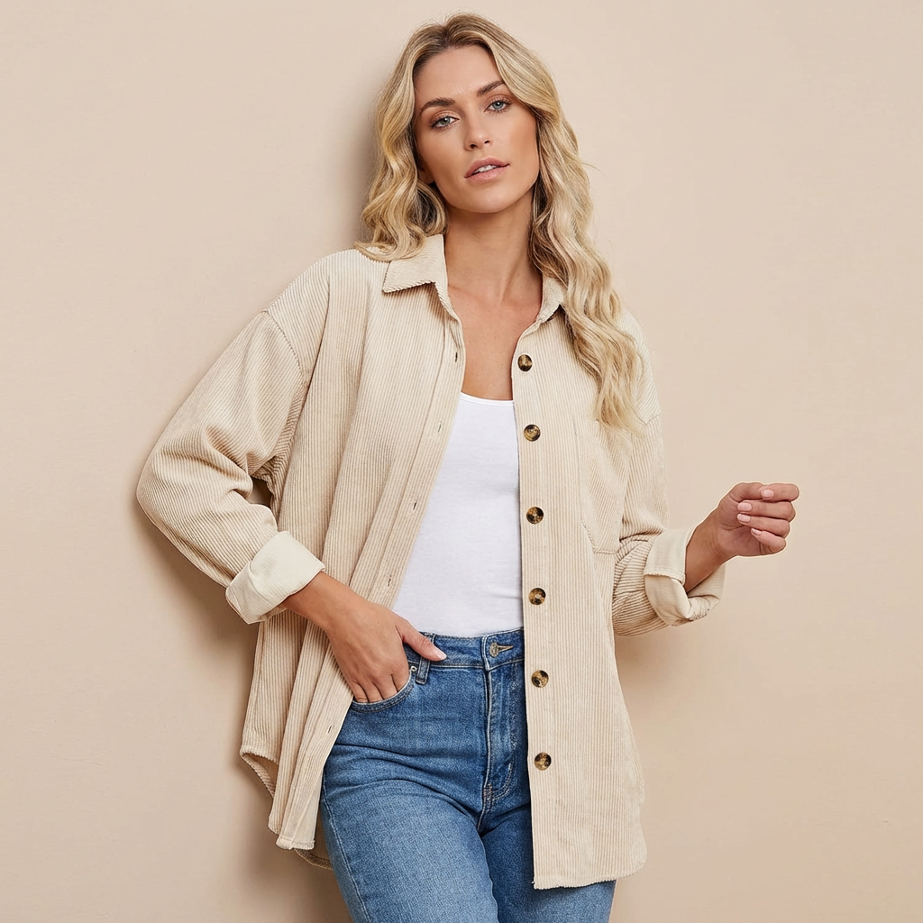 Livia | Camicia overshirt in velluto