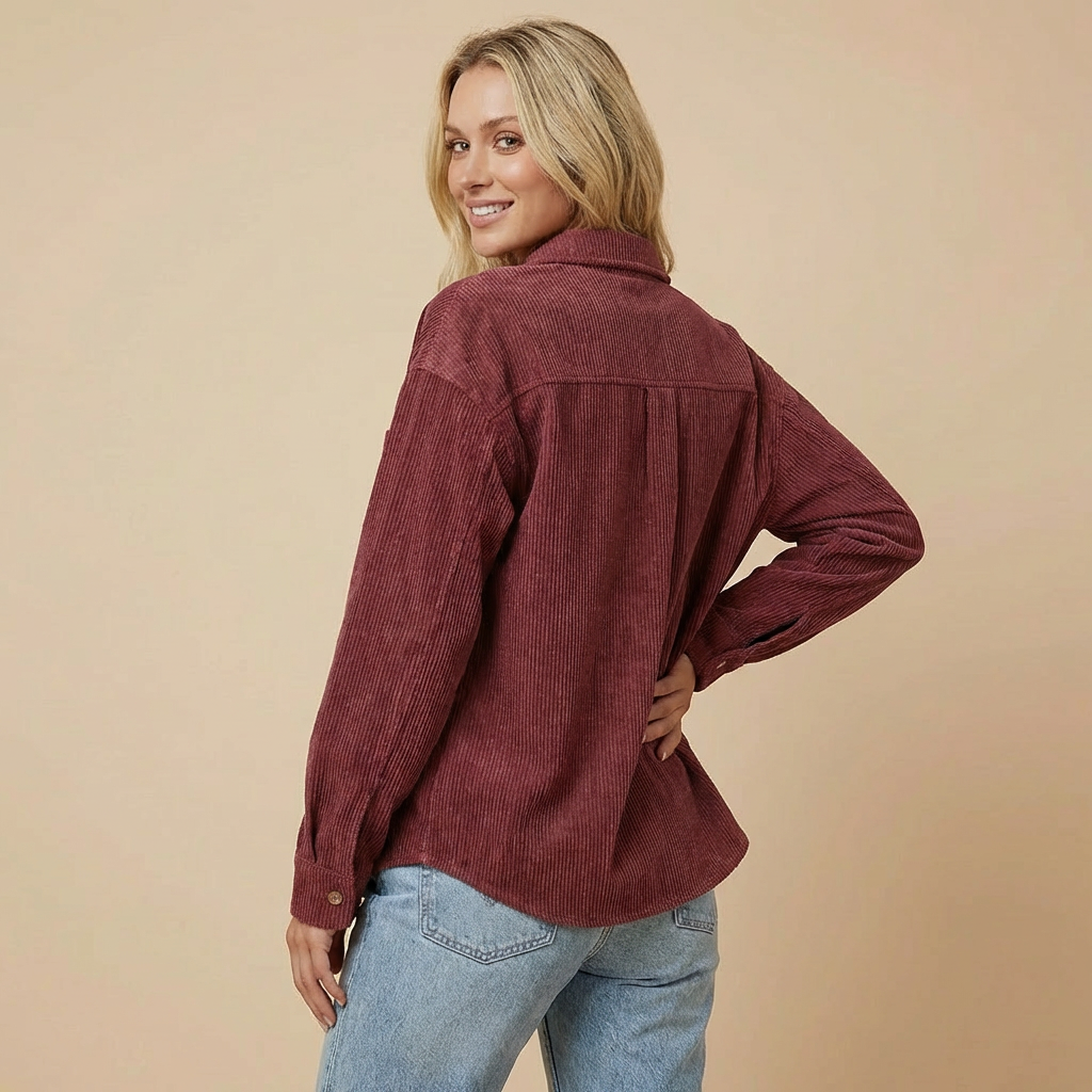 Livia | Camicia overshirt in velluto