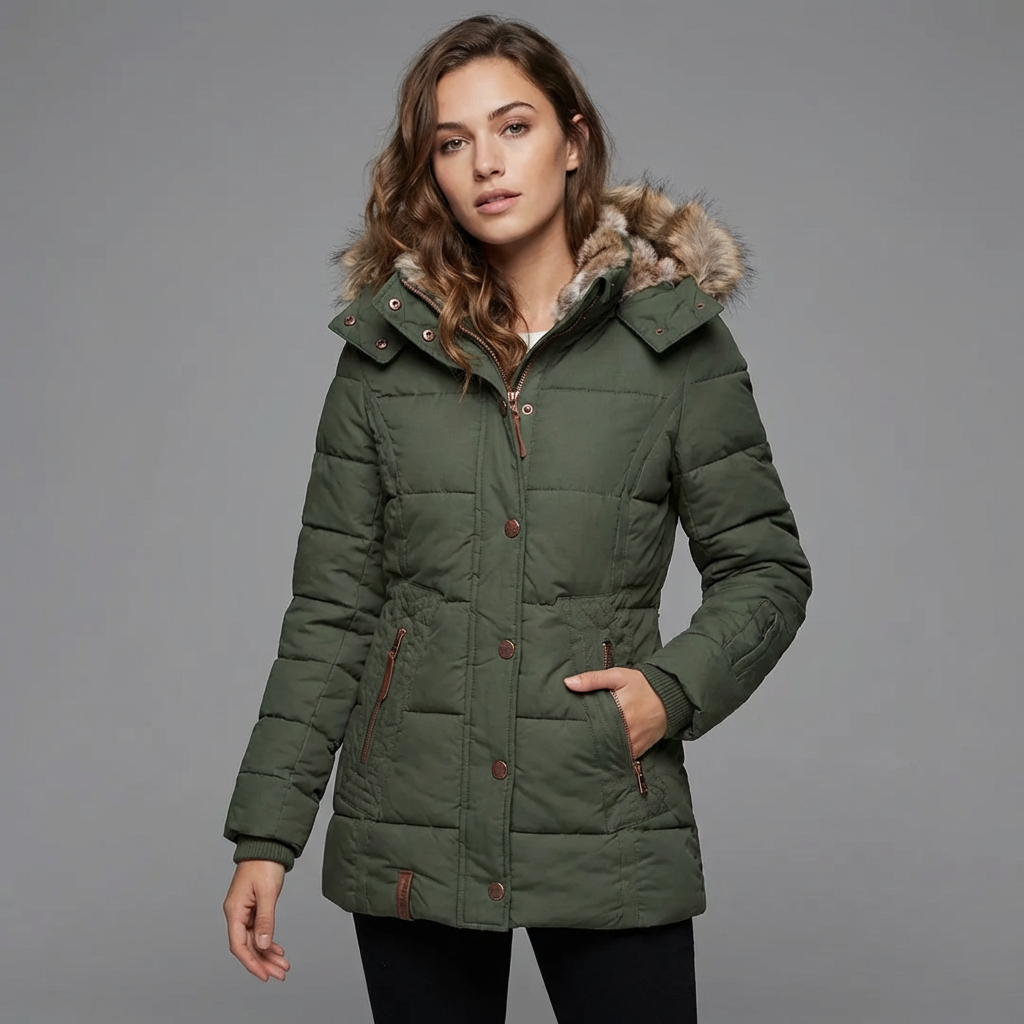 Vivianne | Padded Fur Coat for Women