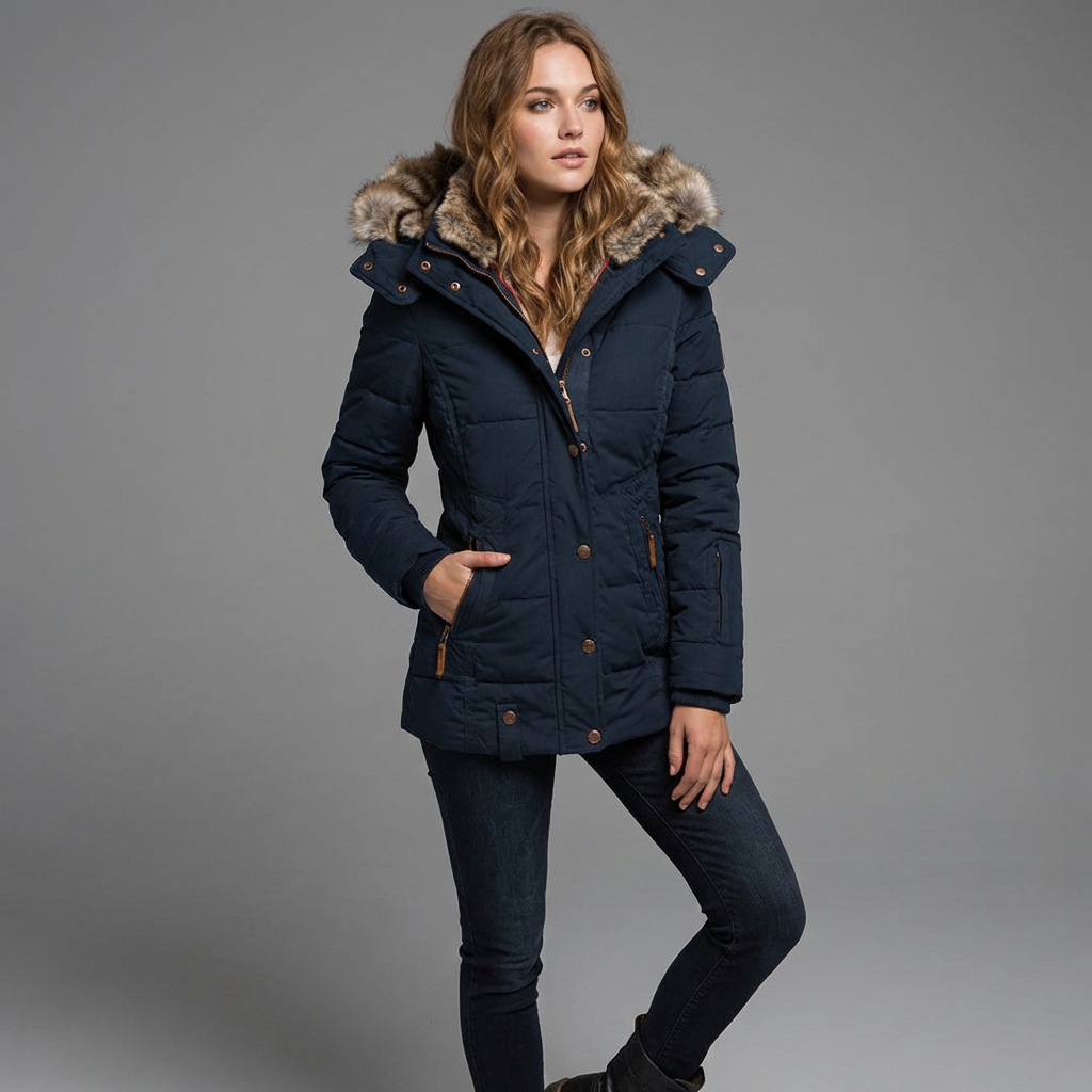 Vivianne | Padded Fur Coat for Women