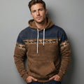 Taviero | Men's Hoodie with Ethnic Pattern