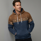 Taviero | Men's Hoodie with Ethnic Pattern
