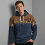 Taviero | Men's Hoodie with Ethnic Pattern
