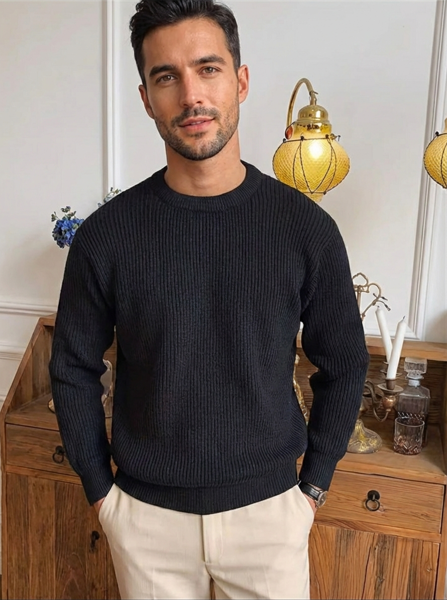 Bastien | Ribbed Knit Sweater for Men